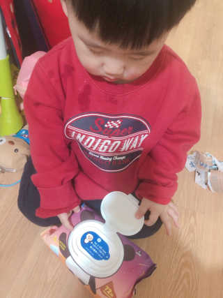 달곰이 물티슈 — 4.5점을 준 리뷰어가 2019년 1월 올린 사용 사진