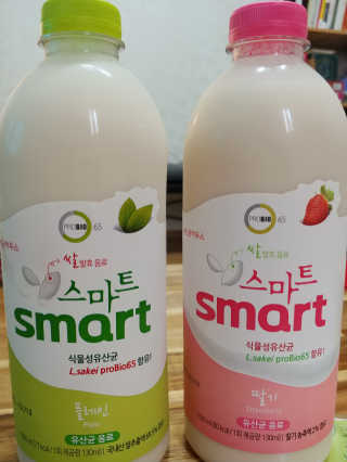 유산균하우스 프로바이오65 스마트 딸기맛, 플레인 맛 2종 랜덤 — 4.5점을 준 리뷰어가 2019년 6월 올린 사용 사진