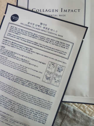 웰더마 사파이어 콜라겐 임팩트 에센셜 마스크 — 5점을 준 리뷰어가 2019년 5월 올린 사용 사진