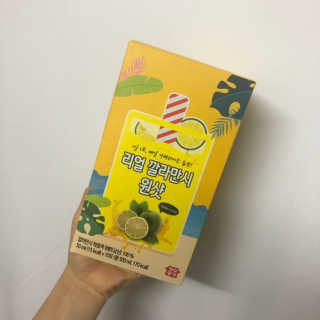장수농가 리얼깔라만시 원샷 50ml 10팩+보틀 — 5점을 준 리뷰어가 2019년 5월 올린 사용 사진