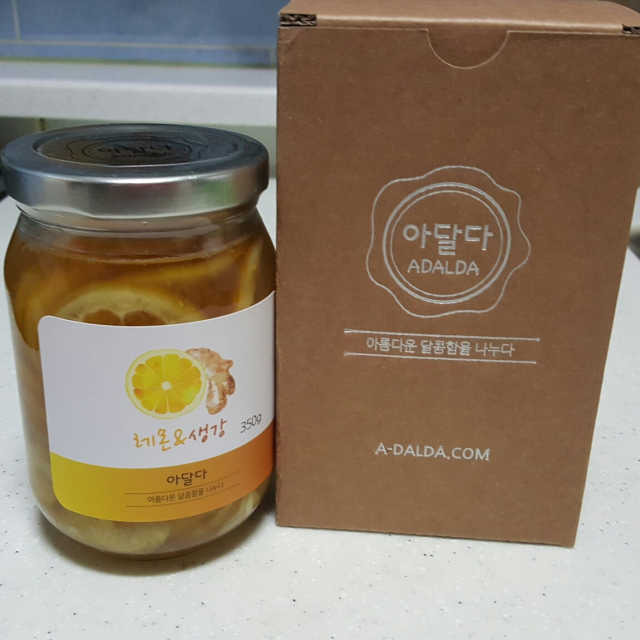 아달다 과일청 (레몬자몽/레몬생강) 리뷰 사진