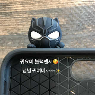 하이키키 마블 피규어 카드 케이스 — 5점을 준 리뷰어가 2018년 4월 올린 사용 사진