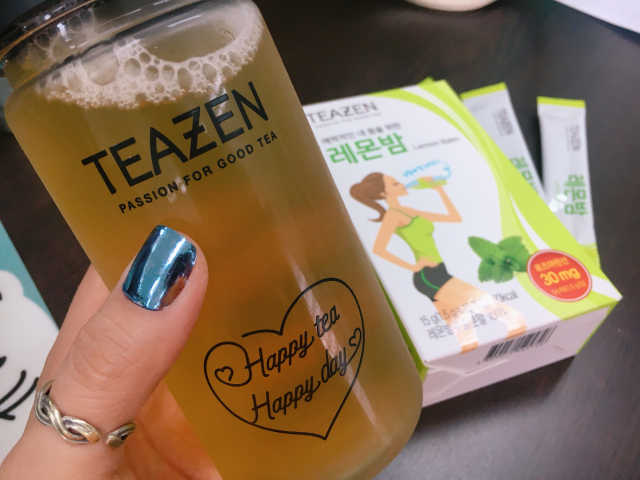 티젠 레몬밤 + 마이보틀 리뷰 사진