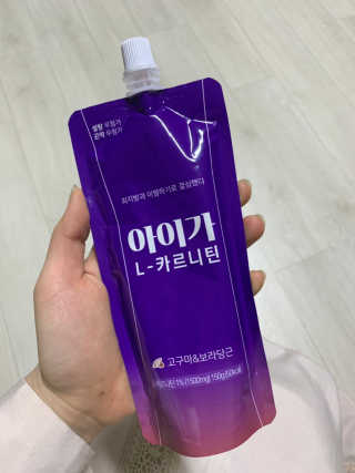 오엔엘 아이가 L-카르니틴 2박스 — 4점을 준 리뷰어가 2019년 4월 올린 사용 사진