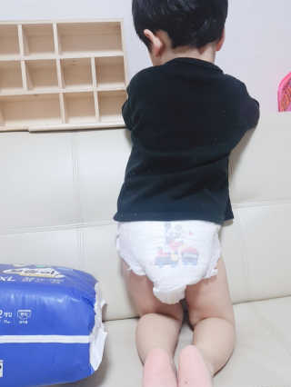 보솜이 베이비케어 팬티형 기저귀 — 5점을 준 리뷰어가 2019년 3월 올린 사용 사진