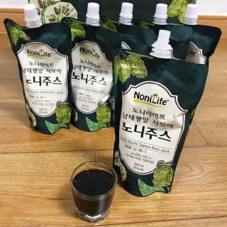 장수농가 남태평양 사모아 노니 원액 1L or 200mlx10팩 중 택 1 — 5점을 준 리뷰어가 2019년 1월 올린 사용 사진