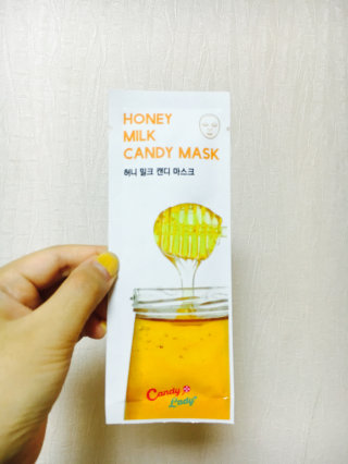 캔디오레이디 허니밀크 캔디마스크 — 3.5점을 준 리뷰어가 2016년 8월 올린 사용 사진