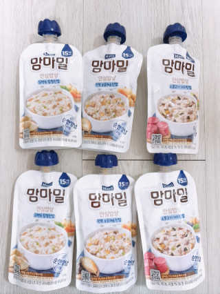 [매일유업] 맘마밀 안심밥상 6개입 — 5점을 준 리뷰어가 2019년 8월 올린 사용 사진