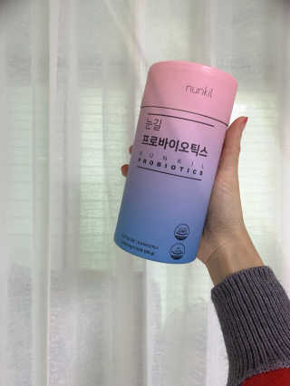 눈길 프로바이오틱스 눈길 콜라겐 프로바이오틱스 — 5점을 준 리뷰어가 2019년 11월 올린 사용 사진