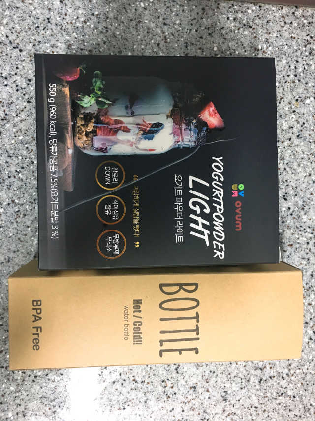 오붐 설탕을 뺀 요거트 파우더 라이트 550g+보틀 리뷰 사진