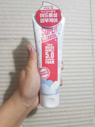미팩토리 슈퍼 마이크로 버블 5.0 클렌징 폼 X 2EA — 4점을 준 리뷰어가 2019년 6월 올린 사용 사진