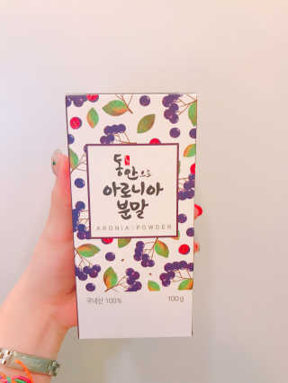 동안으로 아로니아 동안으로 무농약 아로니아 분말 — 4.67점을 준 리뷰어가 2018년 1월 올린 사용 사진