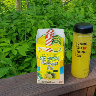 장수농가 리얼깔라만시 원샷 50ml 10팩+보틀 — 5점을 준 리뷰어가 2019년 5월 올린 사용 사진