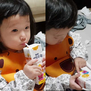 매일우유 멸균 매일우유 저지방 2프로 멸균 핑크퐁 에디션 6입 — 5점을 준 리뷰어가 2017년 12월 올린 사용 사진