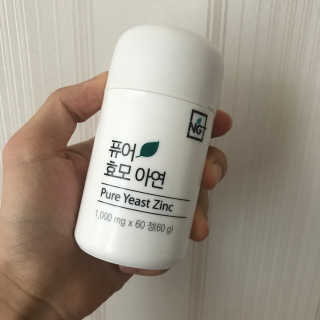 네츄럴굿띵스 퓨어 효모 아연 60일분 — 5점을 준 리뷰어가 2018년 8월 올린 사용 사진