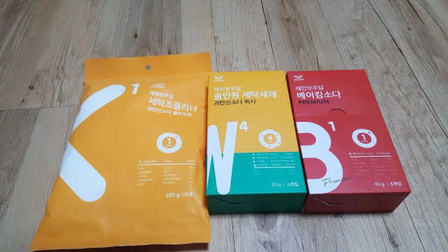 올인원세탁세제,베이킹소다 스틱포6개입+세탁조클리너 리뷰 사진