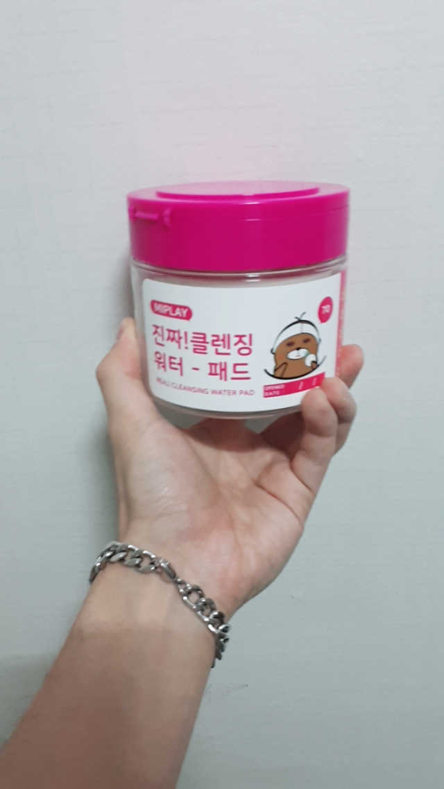 미플레이 진짜 클렌징 워터 패드 리뷰 사진