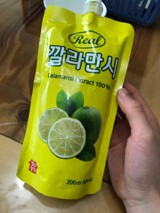 장수농가 리얼깔라만시 — 5점을 준 리뷰어가 2018년 4월 올린 사용 사진