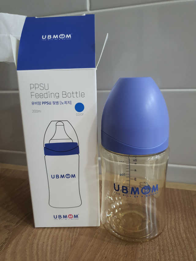 유비맘 PPSU 젖병 노꼭지_200ml_컬러 랜덤 발송 리뷰 사진