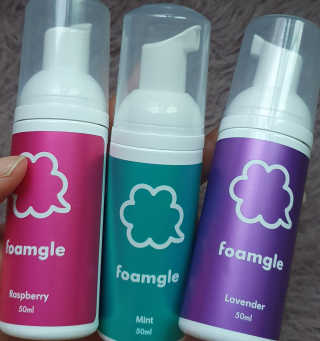 폼글 I foamgle [폼글] 거품가글 50ml 3종 - 민트, 라벤더, 라즈베리 — 5점을 준 리뷰어가 2019년 10월 올린 사용 사진