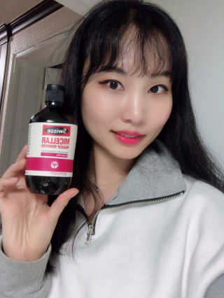 SWISSE 스위스 미셀라 메이크업 리무버 — 5점을 준 리뷰어가 2019년 11월 올린 사용 사진