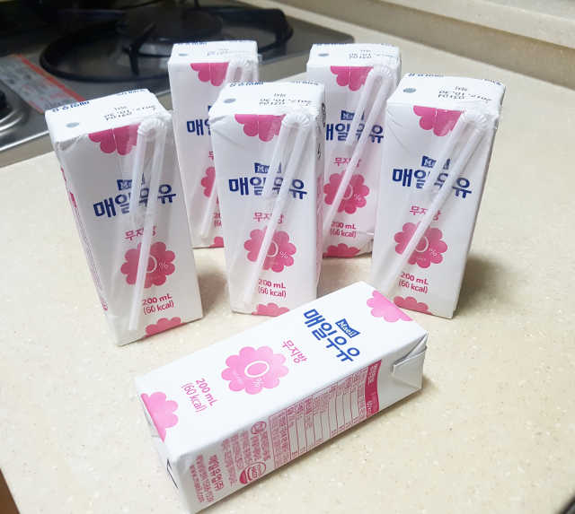 매일우유 무지방 멸균 우유 리뷰 사진