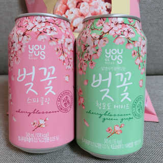 GS25 벚꽃 팝콘 + 벚꽃스파클링 + 벚꽃 청포도 에이드 — 4.33점을 준 리뷰어가 2018년 3월 올린 사용 사진