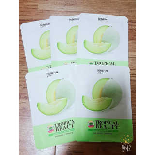 제너럴라이프 트로피칼뷰티 멜론마스크팩 코코넛마스크팩 20매 — 5점을 준 리뷰어가 2018년 5월 올린 사용 사진