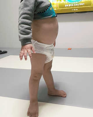 보솜이 베이비케어 팬티형 기저귀 — 5점을 준 리뷰어가 2019년 3월 올린 사용 사진