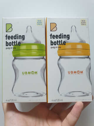 유비맘 신생아젖병 120ml 트리플팩_ 젖꼭지 포함 — 4점을 준 리뷰어가 2020년 3월 올린 사용 사진
