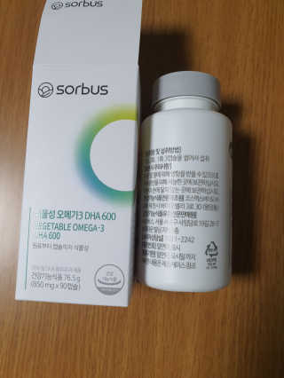 소버스 식물성 오메가3 DHA 600 — 5점을 준 리뷰어가 2020년 3월 올린 사용 사진