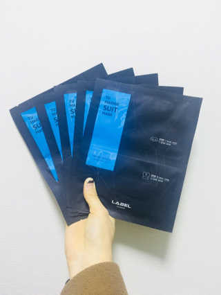 레이블옴므-labelhomme 레이블옴므 티유 마린 슈트 마스크팩(5EA) — 5점을 준 리뷰어가 2017년 12월 올린 사용 사진
