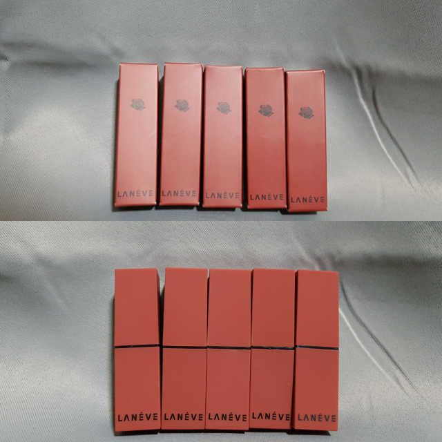 라네베 로즈 벨벳 립스틱 5종 리뷰 사진