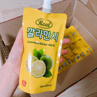 장수농가 리얼깔라만시 — 5점을 준 리뷰어가 2018년 4월 올린 사용 사진