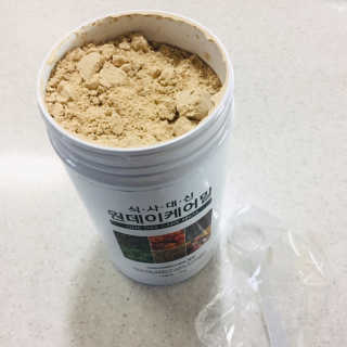 (주)이스터비엔에프 식사대용선식 원데이케어밀 1KG 대용량 — 4.5점을 준 리뷰어가 2019년 2월 올린 사용 사진
