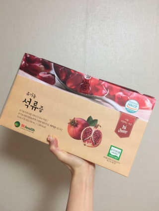 [하이헬스] 정말 진하고 맛있는 유기농 석류즙 30포 — 4.5점을 준 리뷰어가 2019년 12월 올린 사용 사진