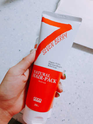 토니코코 세븐베리 내츄럴 헤어팩 — 5점을 준 리뷰어가 2019년 3월 올린 사용 사진