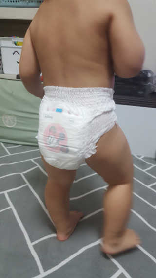보솜이 베이비케어 팬티형 기저귀 — 5점을 준 리뷰어가 2019년 3월 올린 사용 사진