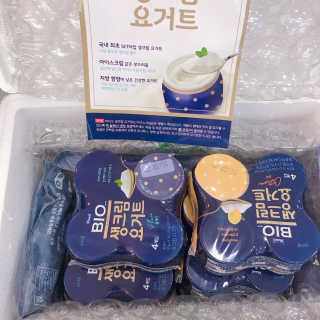 [매일 바이오] 생크림요거트 플레인 12개 + 유자 12개 — 5점을 준 리뷰어가 2019년 7월 올린 사용 사진