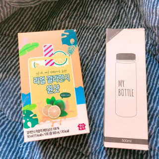 장수농가 리얼깔라만시 원샷 50ml 10팩+보틀 — 4.5점을 준 리뷰어가 2019년 5월 올린 사용 사진