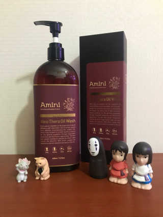 아미니 오일워시 시리즈 400ml（3종 중 1종 랜덤발송 — 4.5점을 준 리뷰어가 2019년 8월 올린 사용 사진