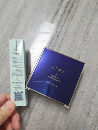 라임코스메틱 V 콜라겐 앰플 쿠션 — 5점을 준 리뷰어가 2020년 2월 올린 사용 사진