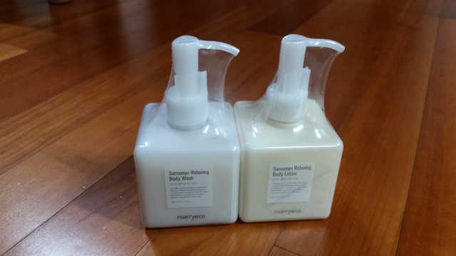 메리에코 산수유 릴렉싱 바디 워시+바디로션  세트 리뷰 사진