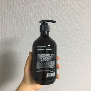 the naked object [탈모볼륨샴푸] 디블랙 팩 샴푸 — 4점을 준 리뷰어가 2019년 12월 올린 사용 사진