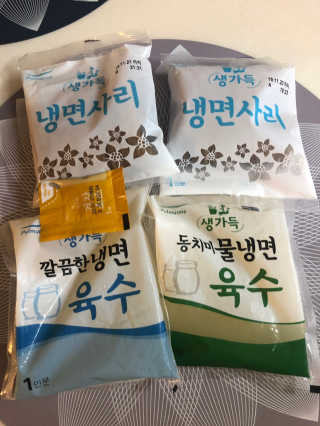 풀무원 여름별미 Best 냉면 세트 겨울동치미, 평양냉면 — 3.5점을 준 리뷰어가 2019년 6월 올린 사용 사진