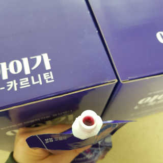 오엔엘 아이가 L-카르니틴 2박스 — 4점을 준 리뷰어가 2019년 4월 올린 사용 사진