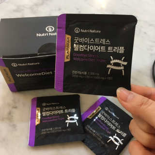 뉴트리네이처 굿바이 스트레스 웰컴 다이어트 트리플 — 5점을 준 리뷰어가 2019년 10월 올린 사용 사진
