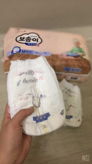 보솜이 액션핏 팬티형 — 4점을 준 리뷰어가 2019년 4월 올린 사용 사진