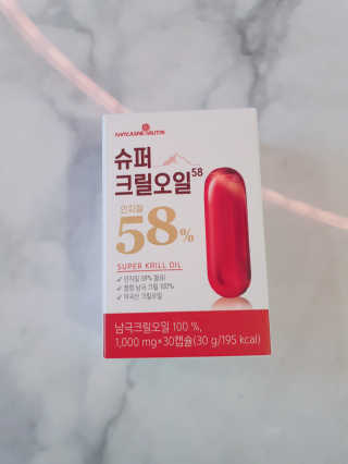 메이준뉴트리 슈퍼 크릴 오일58 1000mg x 30캡슐 — 5점을 준 리뷰어가 2020년 2월 올린 사용 사진
