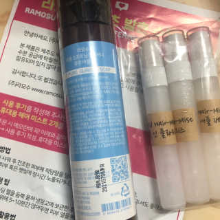 라모수 퍼퓸 소프트닝 컨디셔너 헤어 미스트 — 4.5점을 준 리뷰어가 2019년 2월 올린 사용 사진